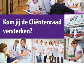 Cliëntenraad zoekt nieuwe leden