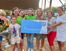 Kinderafdeling SJG Weert ontvangt cheque Bosseve vör Paol